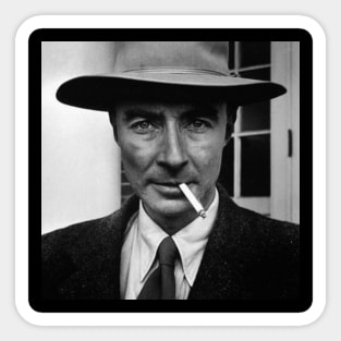 Robert Oppenheimer Smoking Photo Sticker